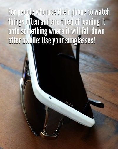 87-lean-your-phone-on-your-sunglassess