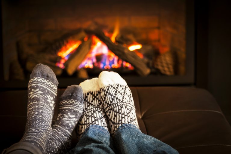 Cosy in front of the fire